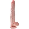 Dildo King Cock 35.6 cm con testicoli e ventosa