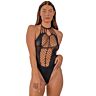 Teddy Lace Strappy Halter Taglio Audace