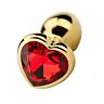 Butt Plug Precious Metals a forma di cuore