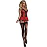 Set Lingerie Sexy Livco Corsetti Red Rose L/XL