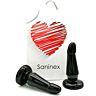 Devozione Saninex - plug &amp; dildo con base di aspirazione - nero