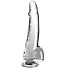 Dildo King Cock 19 cm Trasparente Realistico
