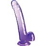 Dildo King Cock 20.3 cm Morado con Testicoli