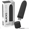 Bullet vibrante GERI BLACK&SILVER 10 x 2.2 cm
