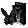 Maschera bondage Coquette Chic Desire con orecchie da coniglio.
