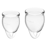 Satisfyer feel fiducioso kit copa mestruale trasparente 15 + 20 ml