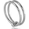 Anello BDSM METAL HARD Double Glans Ring 32mm in acciaio