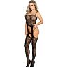 Bodystocking SUBBLIME CROTCHLESS con tirantes