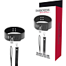 Collare BDSM Darkness con chiusura e catena in pelle vegana