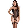 Bustier con reggicalze e paillettes S Pleasures Lingerie
