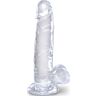 Dildo realistico KING COCK Clear 15,2 cm