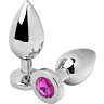 Plug Anal METAL HARD Diamond Rosa Small 5.71cm