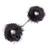 Manette SECRETPLAY con piume nere per bondage leggero