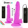 Dildo Diversia 18 cm con vibrazione e connessione doppia