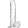 Dildo S Pleasures Jelly Transparent L con venature
