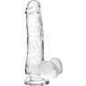 Dildo S Pleasures Jelly Transparent M con venature