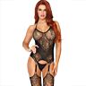 Bodystocking Leg Avenue con design halter in pizzo