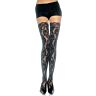 Calze in pizzo floreale Leg Avenue - Talla particolare regolabile
