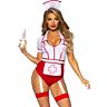 Costume da infermiera sexy LEG AVENUE COSTUMES rosso/bianco S