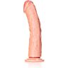RealRock - Dildo Realistico Curvo con Ventosa - 10''/25,5 cm