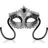Maschera Veneta OHMAMA - Black Diamond Gris con design esclusivo