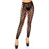 Collant senza piedi Leg Avenue con pizzo leopardato
