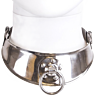 Collare bondage Metal Hard con anello e lucchetto.