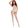 Bodystocking PASSION BS119 con motivi floreali