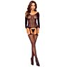 Bodystocking PASSION BS125 con trafori eleganti