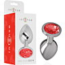 Plug Anale INTENSE con Cristallo Rosso - Misura M