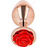 Plug Anal KINK con Rosa Rossa - Eleganza e Sensualità