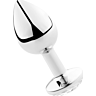 Plug Anal Secretplay 7 cm in Alluminio e Cristallo