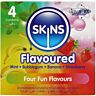 Preservativi Skins Multi Sapore Pack 4 con 4 gusti