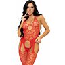 Bodystocking Leg Avenue con rete senza cuciture