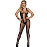 Bodystocking Sublime con schiena aperta e dettagli incrociati