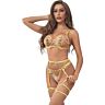 Conjunto di lingerie sexy SUBBLIME con design floreale
