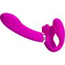 Vibratore Doppio Strap-On Pretty Love Valerie con 12 Vibrazioni