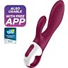 Vibratore Rabbit Satisfyer Heated Affair con stimolazione termica