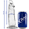 Dildo X RAY Clear 16.5 cm | Trasparente e realistico