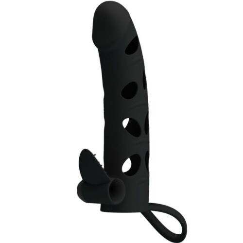 Fodera per pene PRETTY LOVE con vibrazione 15.2 cm