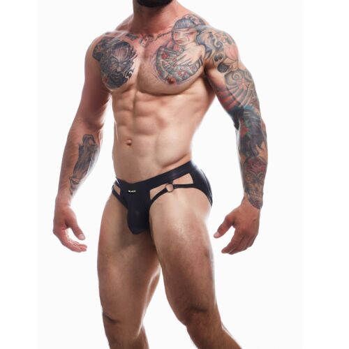 Mutandina C4M Dungeon Black Leatherette Jockstrap Large