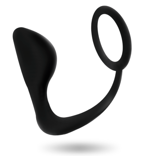Plug Anale ADDICTED TOYS con Anello Pene Nero