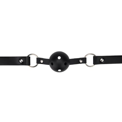 Ball Gag Bound to Play Regolabile con fori per respirare