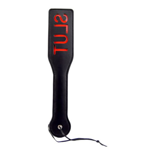 Frusta Bound to Please SLUT Spanking Paddle Black