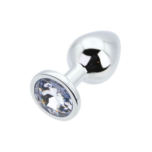 Butt Plug Toosh Mediano con Base Gioiello Plata