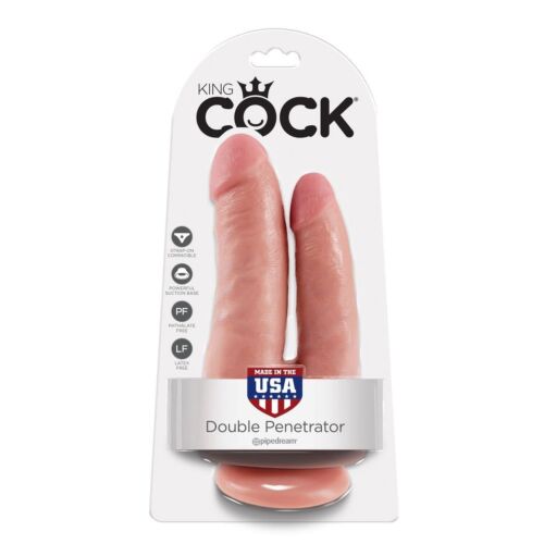 Dildo King Cock Doppia Penetrazione con Tocco Reale