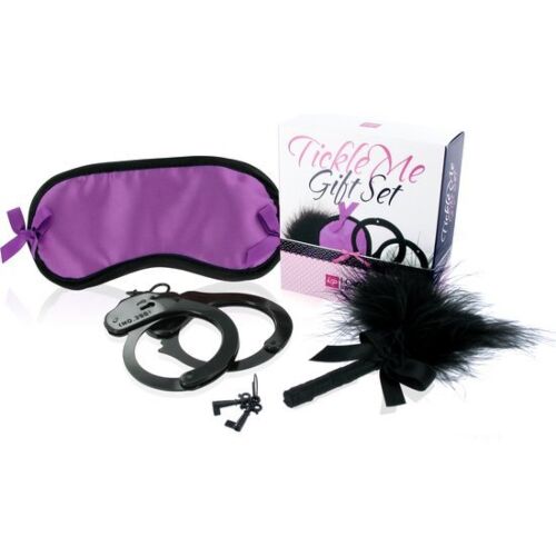 Set di accessori Lover: Antifaz, Esposas e Pluma