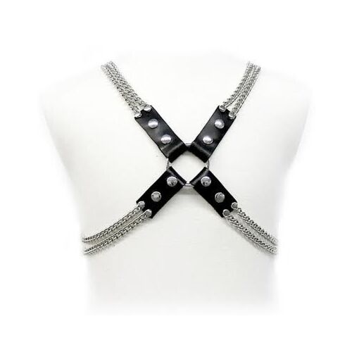 Arnesi Uomo Leather Body Chain Harness - Regolabile e resistente