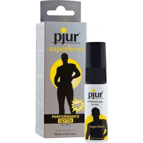 Spray Ritardante PJUR Superhero 20ml con Estratto di Zenzero