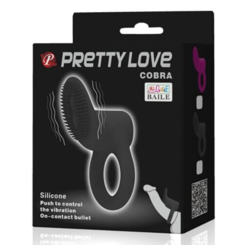 Anello vibratore Pretty Love Cobra con stimolatore clitorideo